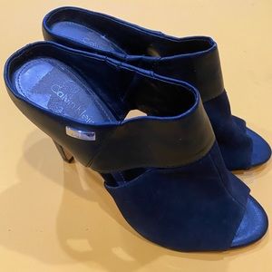 Black open toe Calvin Klein Heels